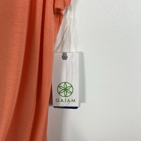 Gaiam Yoga Hamsa Tank Top NWT Women’s Size Medium Coral Athletic - Picture 4 of 9